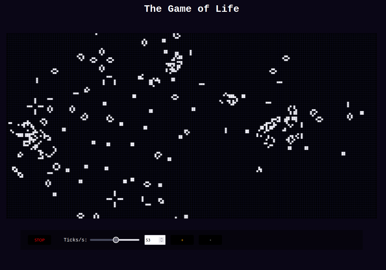Conway's Game of Life in browser